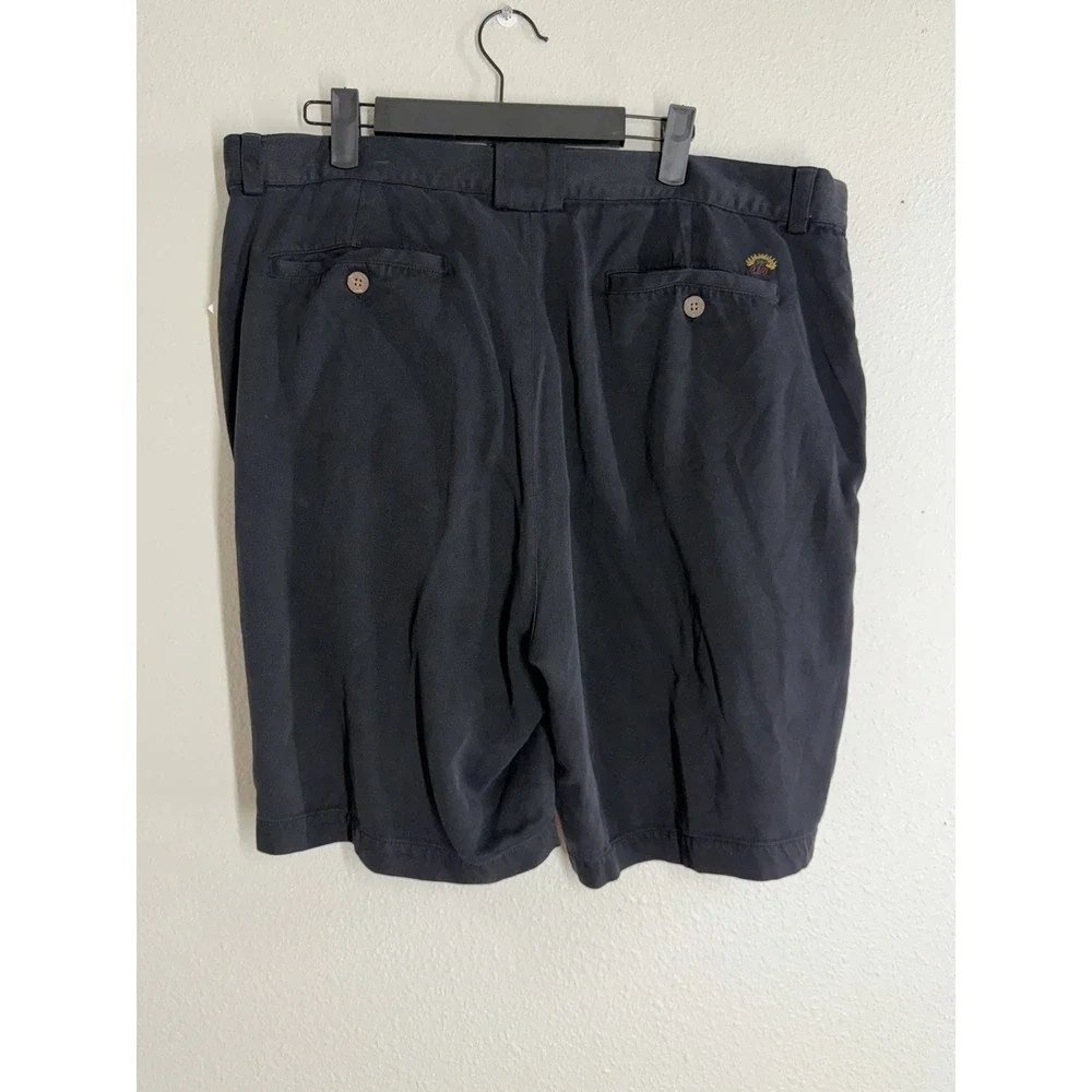 Tommy Bahama Silk Shorts Mens‎ Size 38 Pockets Lightweight Outdoors Chino Black